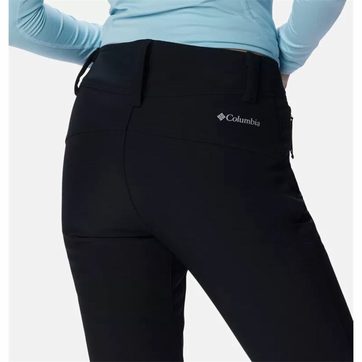 Long Sports Trousers Columbia Roffee Ridge IV Black Lady