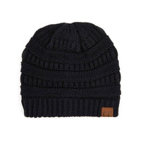 CC Beanie Popular Unisex Cable Knit Men Women Kids Skully Winter Hats