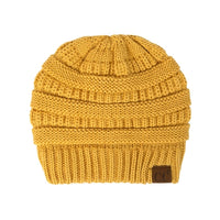 CC Beanie Popular Unisex Cable Knit Men Women Kids Skully Winter Hats