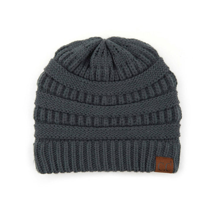 CC Beanie Popular Unisex Cable Knit Men Women Kids Skully Winter Hats