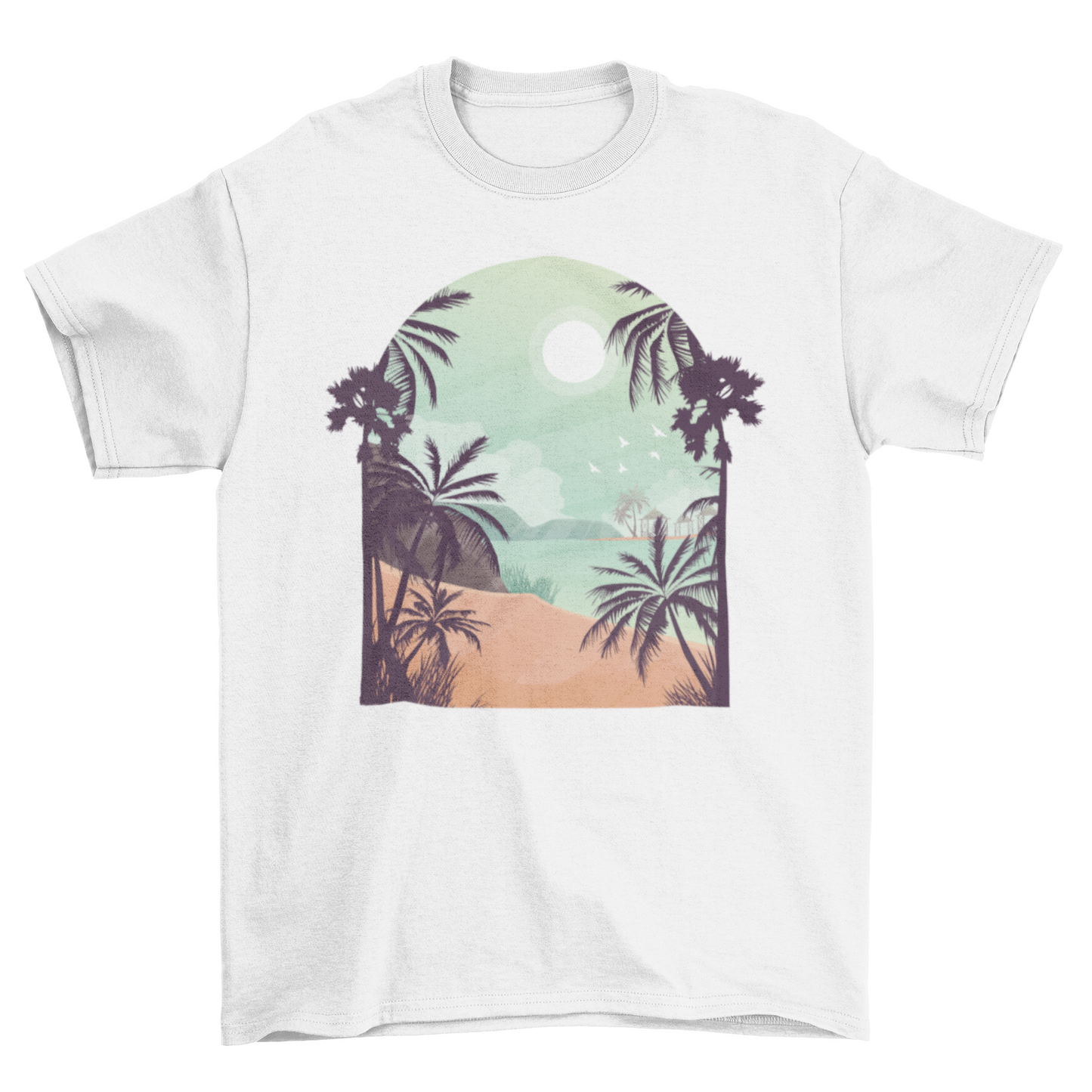 Exotic Beach T-shirt Design