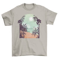 Exotic Beach T-shirt Design