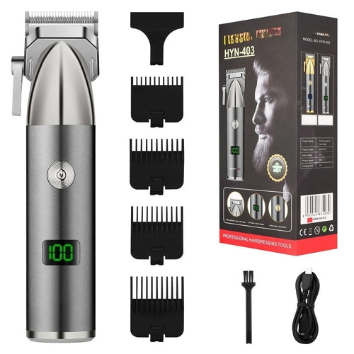 Professional Hair Clipper Wireless Rechargeable Hair Trimmer for Beard