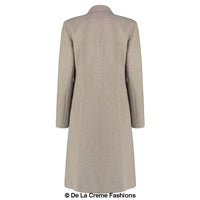 De La Creme - Women's Mohair Blend Longline Winter Coat