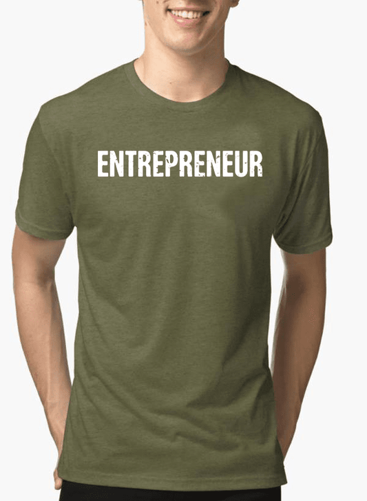 Entrepreneur Half Sleeves Melange T-shirt