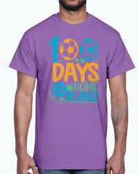 100 Days Of Home Runs -School  - Cotton Tee